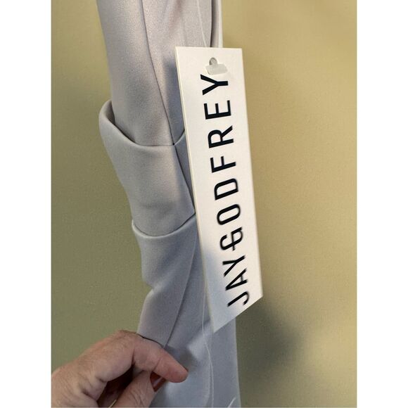 Jay Godfrey NWT Darcy Strapless Gown in Silver Size 10 - Picture 5 of 6